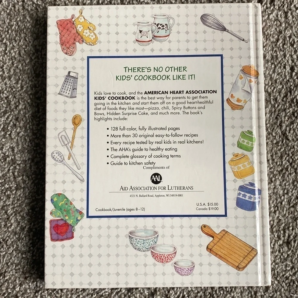 Kid’s Cookbook by American Heart Association Hardcover 1993